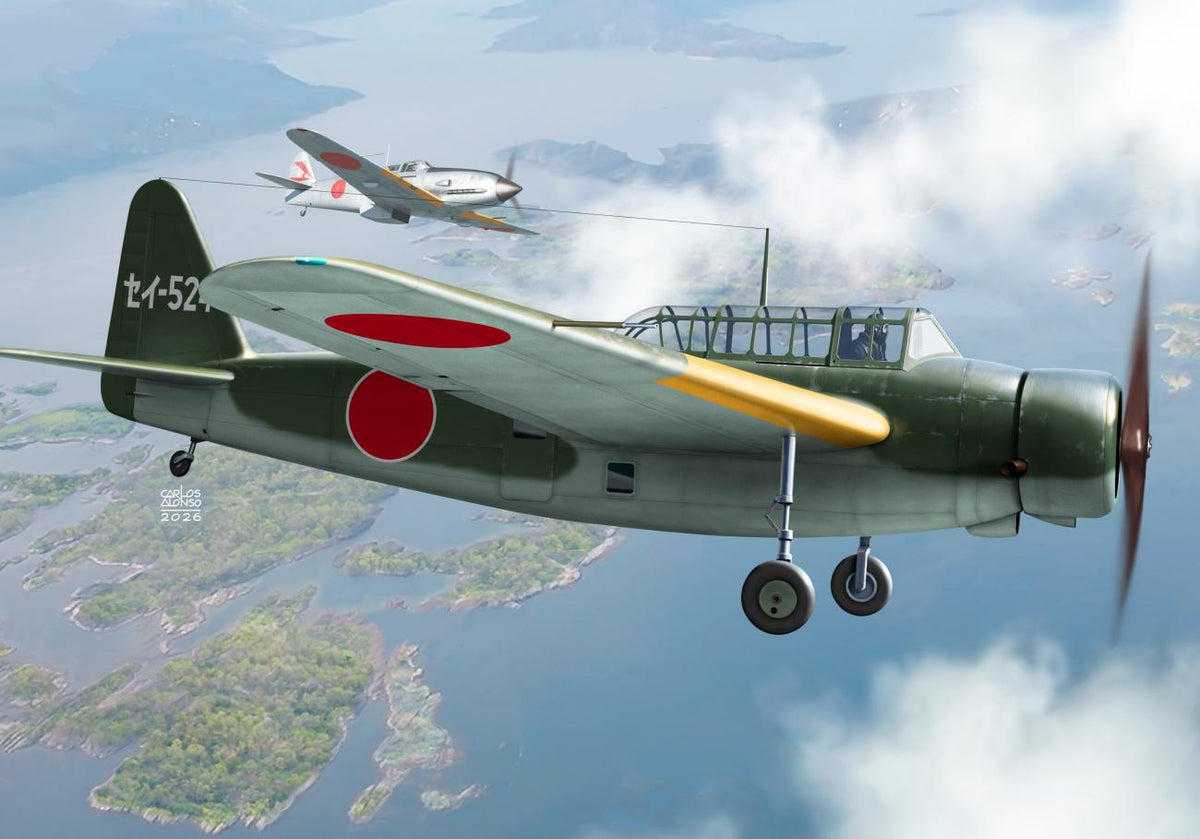 Kovozavody Prostejov KPH7236 1:72 Kyushu K11W1 'Shiragiku' Early incl. 3D printed engine, paint mask