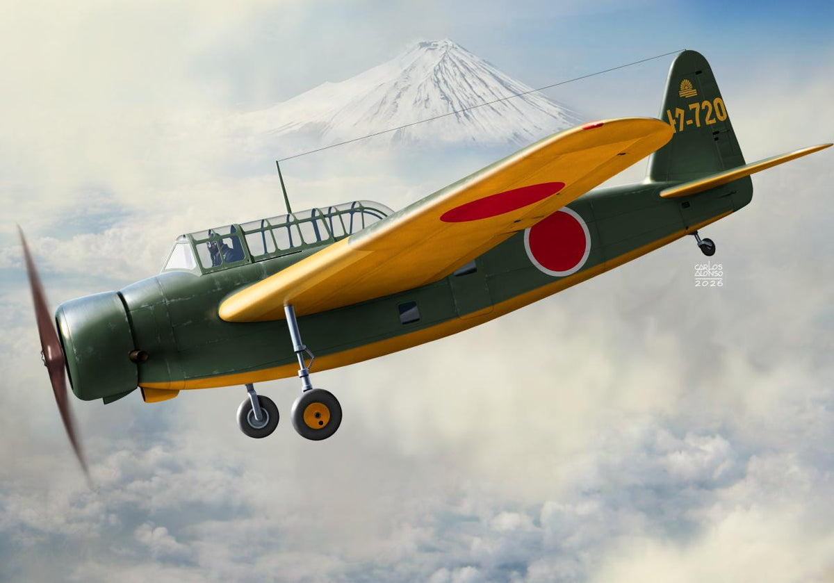 Kovozavody Prostejov KPH7237 1:72 Kyushu K11W2 'Shiragiku' Late incl. 3D printed engine, paint mask
