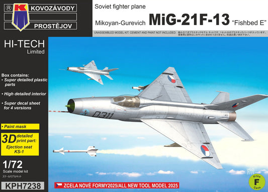 Kovozavody Prostejov KPH7238 1:72 MiG-21F-13 'Fishbed-E'