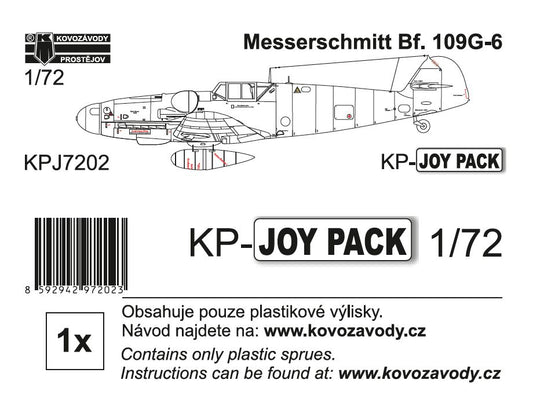 Kovozavody Prostejov KPJ7202 1:72 Messerschmitt Bf-109G-6 (plastic parts only)