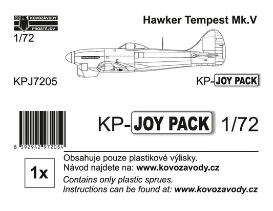 Kovozavody Prostejov KPJ7205 1:72 Hawker Tempest Mk.V (plastic parts only)