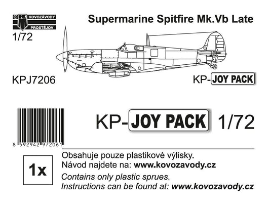 Kovozavody Prostejov KPJ7206 1:72 Supermarine Spitfire Mk.Vb Late (plastic parts only)