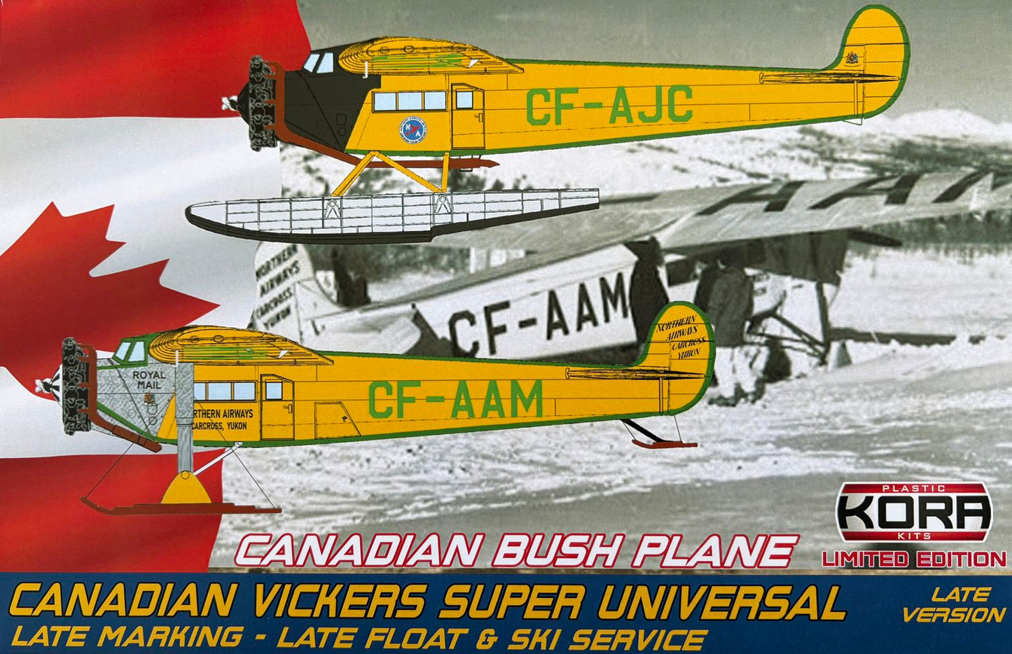Kora K72207 1:72 Canadian Vickers Super Universal CF-AJC - late (Float, ski service)
