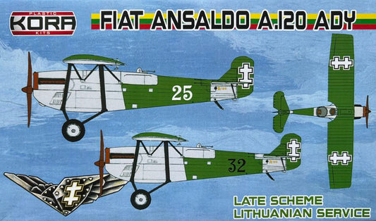 Kora K72218 1:72 Ansaldo A.120 ADY Lithuanian service late scheme