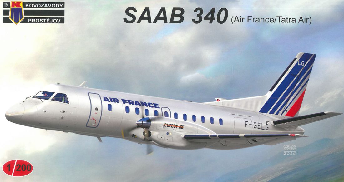 Kovozavody Prostejov KPM2003 1:200 Saab 340 Air France, Tatra Air