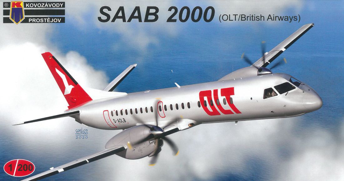 Kovozavody Prostejov KPM2005 1:200 Saab 2000 OLT, British Airways
