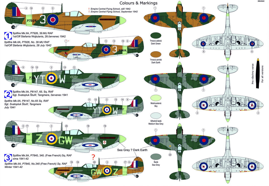 Kovozavody Prostejov 72302 1:72 Supermarine Spitfire Mk.IIA 'RAF'