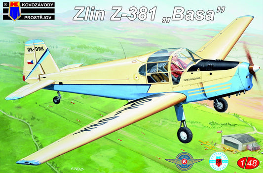 Kovozavody Prostejov 4810 1:48 Zlin Z-381 'Basa' (ex-Stransky Models)