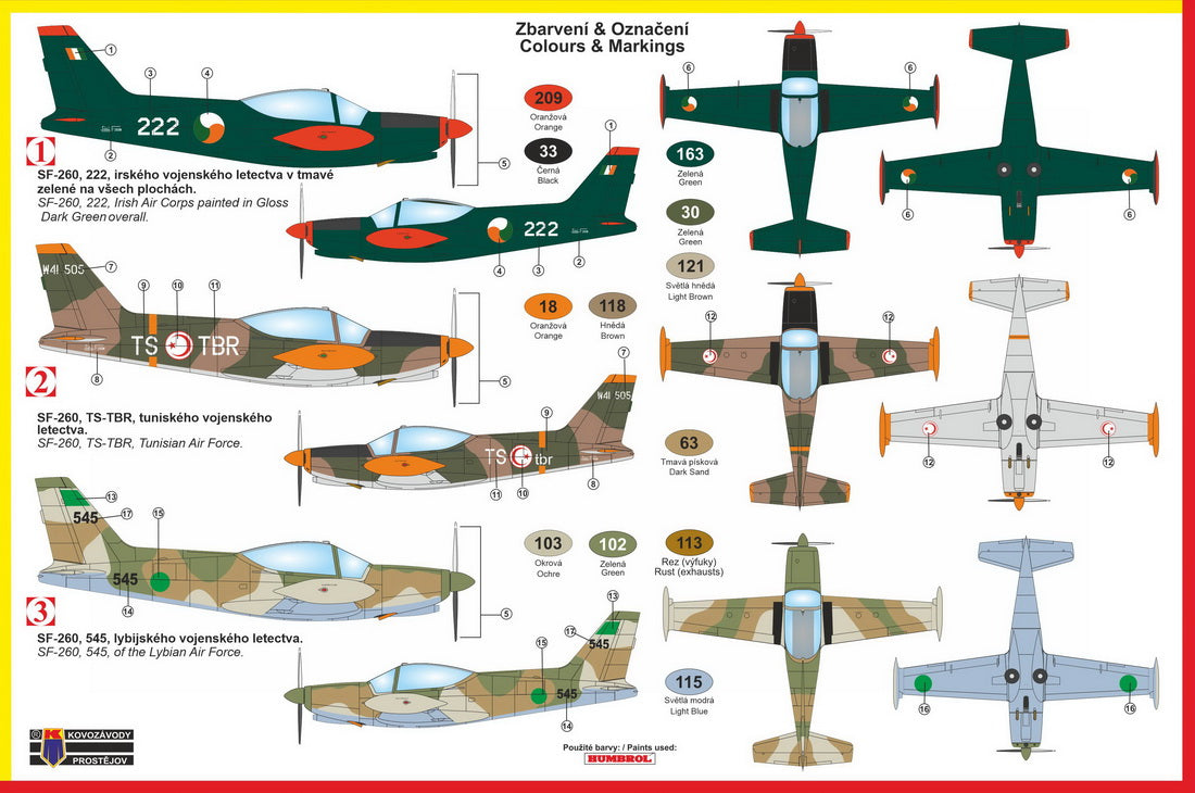 Kovozavody Prostejov 4816 1:48 SIAI SF-260W 'Warrior'