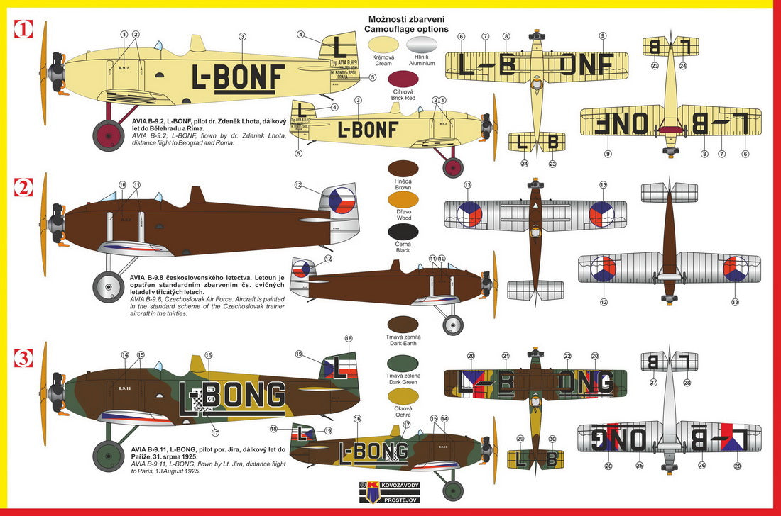 Kovozavody Prostejov 4819 1:48 Avia BH-9 'Boska Single-Seater'