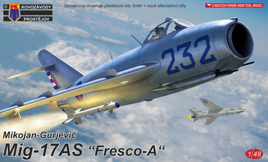 Kovozavody Prostejov 4825 1:48 Mikoyan MiG-17AS Fresco-A (ex-Smer)