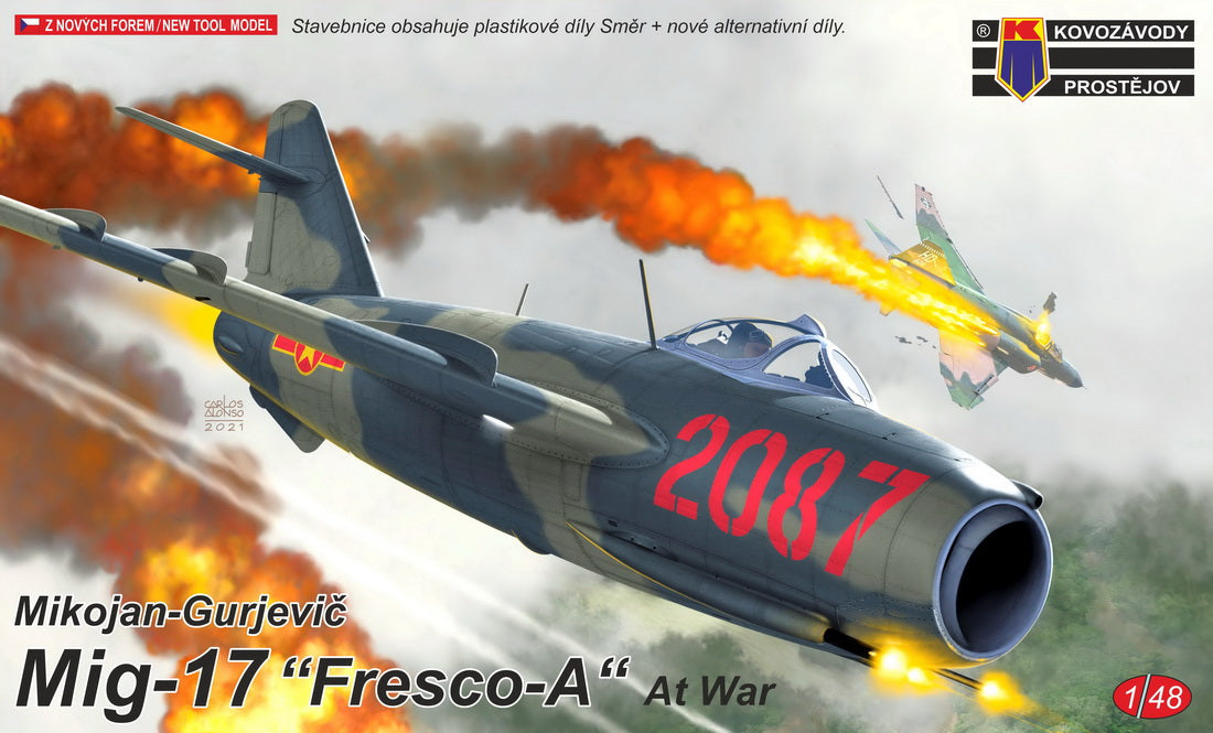 Kovozavody Prostejov 4826 1:48 Mikoyan MiG-17 Fresco-A 'At War' (ex-Smer)