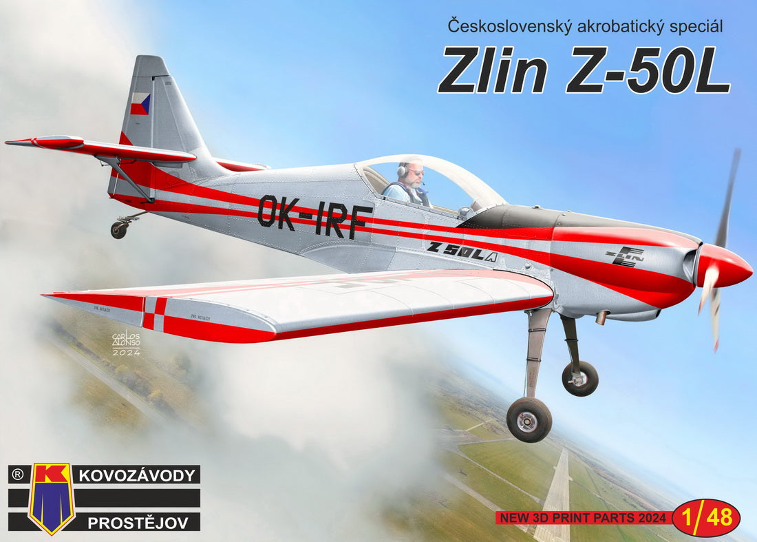 Kovozavody Prostejov 4828 1:48 Zlin Z-50L 'Lycoming engine'