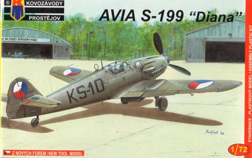 Kovozavody Prostejov 7208 1:72 Avia S-199 'Diana' Early CzAF