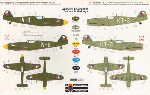 Kovozavody Prostejov 7208 1:72 Avia S-199 'Diana' Early CzAF