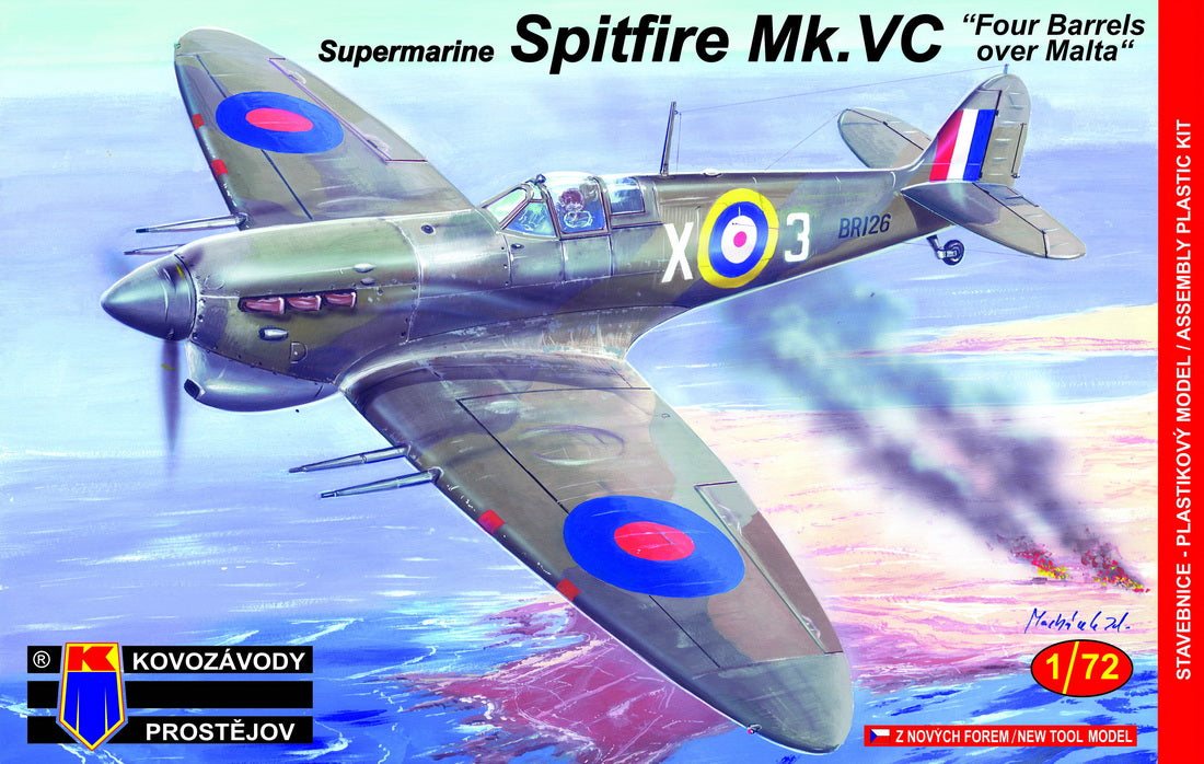 Kovozavody Prostejov 72121 1:72 Supermarine Spitfire Mk.VC 'Four Barrels over Malta'