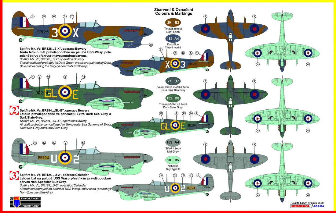 Kovozavody Prostejov 72121 1:72 Supermarine Spitfire Mk.VC 'Four Barrels over Malta'