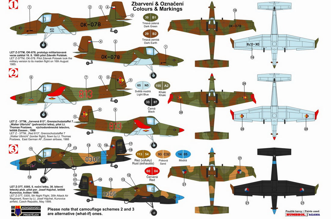 Kovozavody Prostejov 72146 1:72 Let Z-37TM 'Turbo Military'