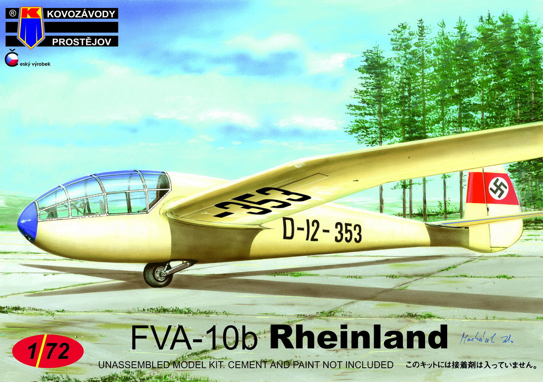 Kovozavody Prostejov 72153 1:72 FVA-10b Rheinland 'German Service' (Gliders)