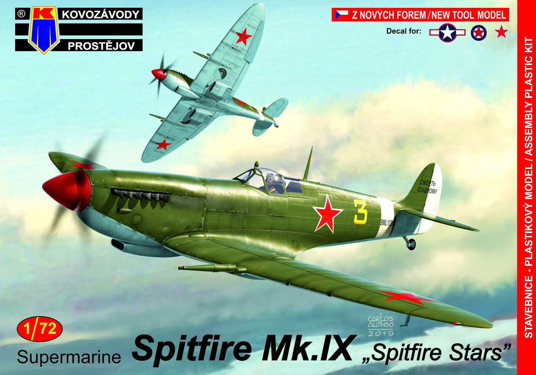 Kovozavody Prostejov 72167 1:72 Supermarine Spitfire Mk.IX 'Spitfire Stars'