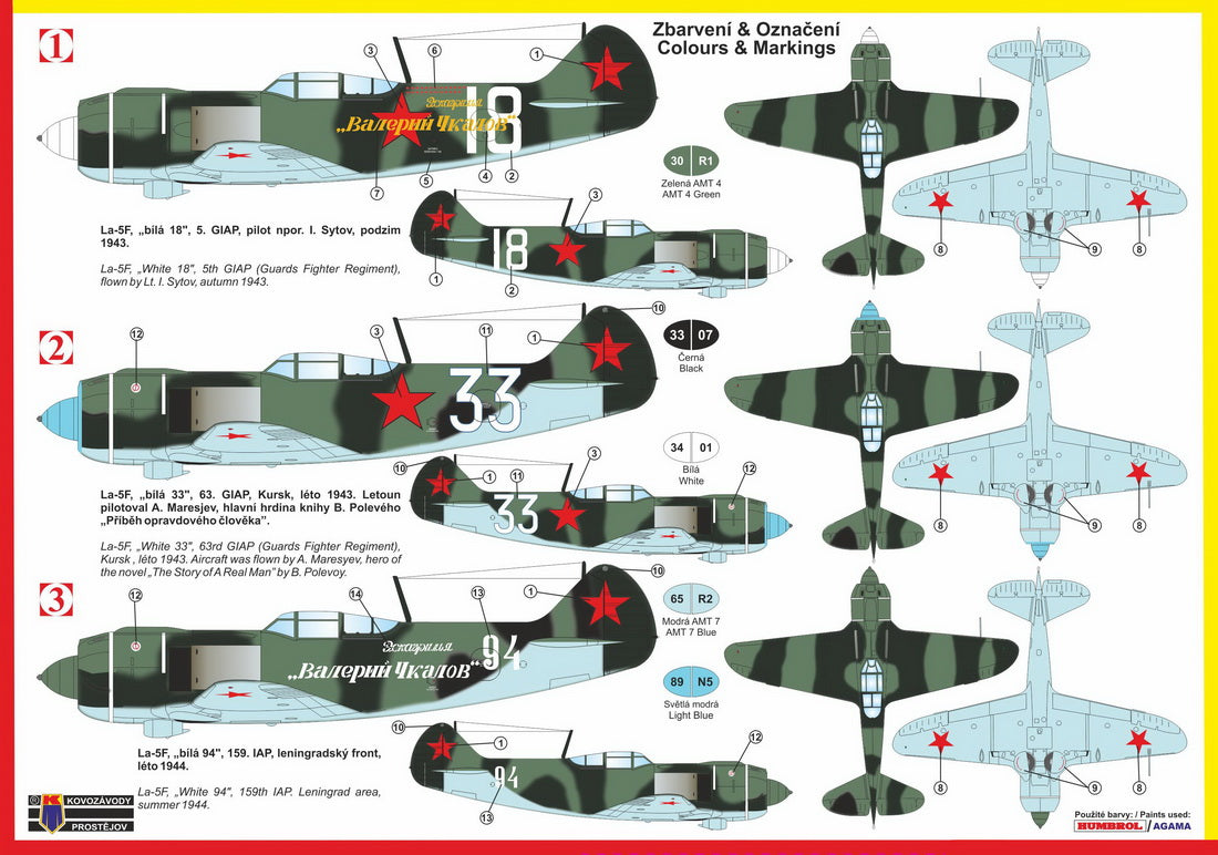 Kovozavody Prostejov 72174 1:72 Lavochkin La-5F 'Early'