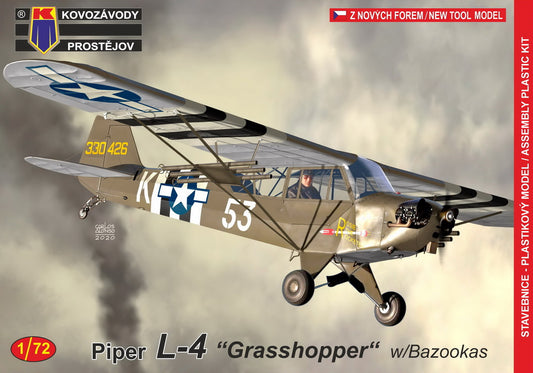 Kovozavody Prostejov 72190 1:72 Piper L-4 Grasshopper with Bazookas