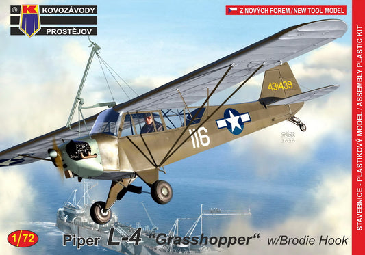 Kovozavody Prostejov 72191 1:72 Piper L-4 Grasshopper with Brodie Hook