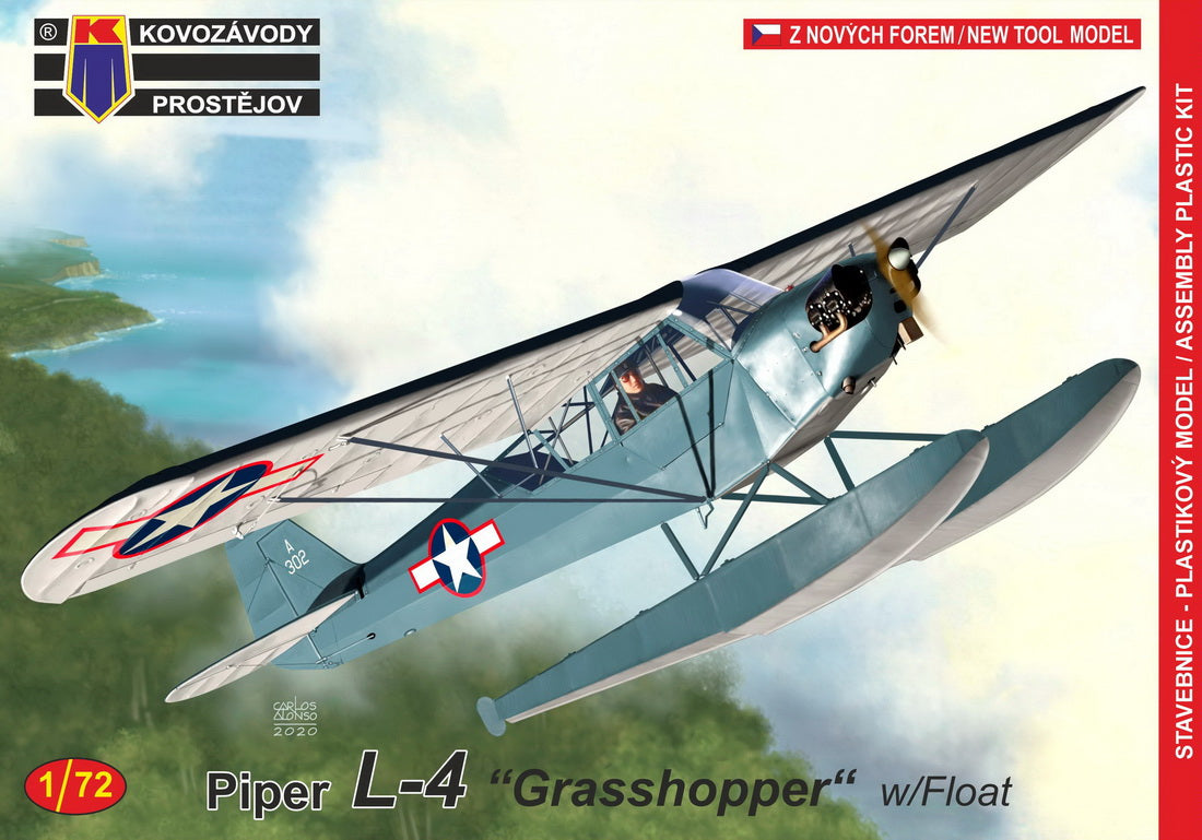 Kovozavody Prostejov 72192 1:72 Piper L-4 Grasshopper with floats