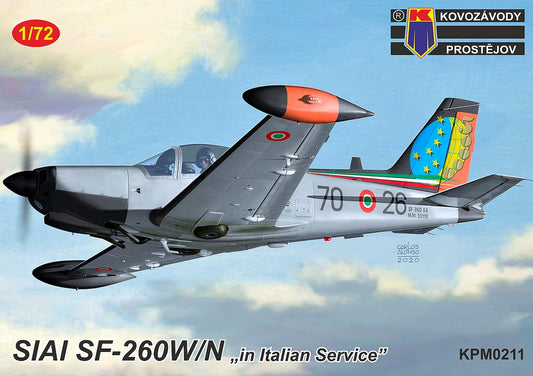 Kovozavody Prostejov 72211 1:72 SIAI SF-260W/N 'In Italian Service'