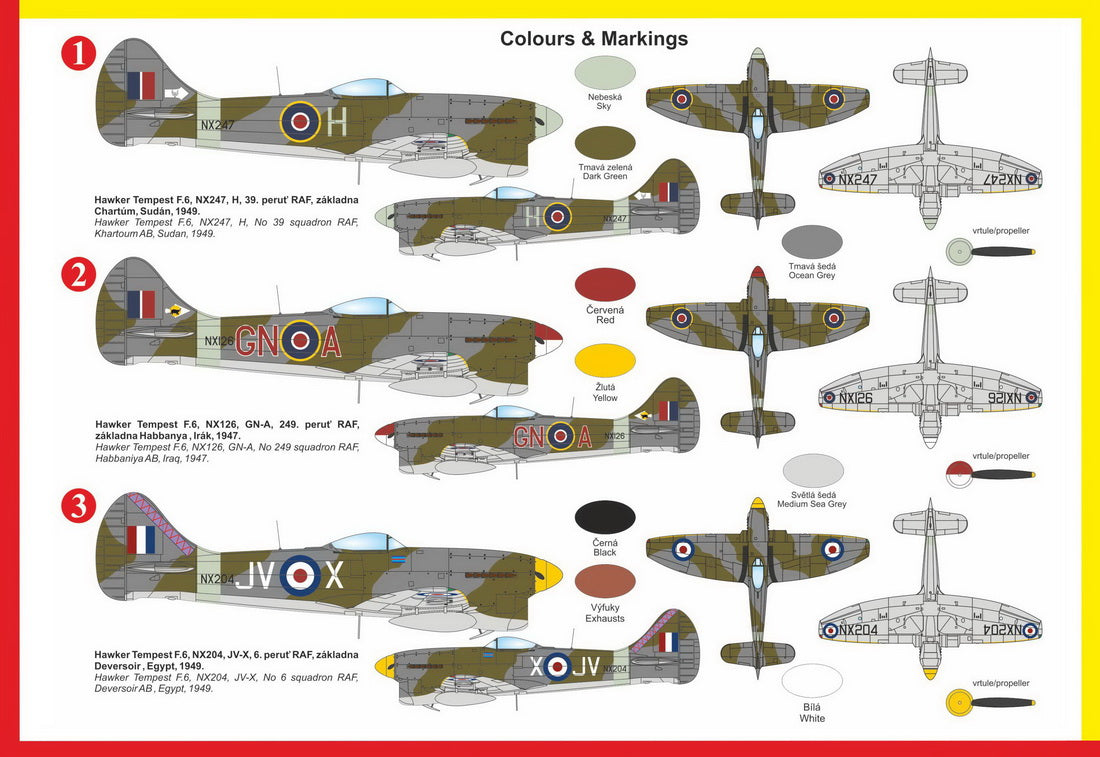 Kovozavody Prostejov 72223 1:72 Hawker Tempest F.6