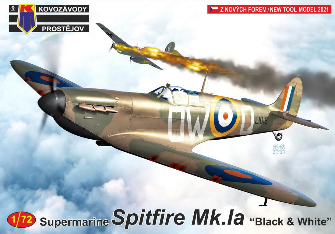 Kovozavody Prostejov 72263 1:72 Supermarine Spitfire Mk.IA 'Black & White'