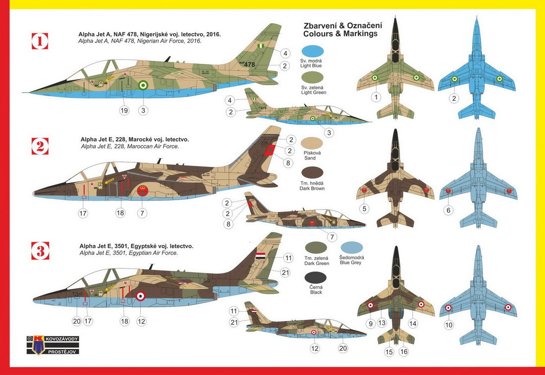 Kovozavody Prostejov 72269 1:72 Alpha Jet A/E 'Over Africa'