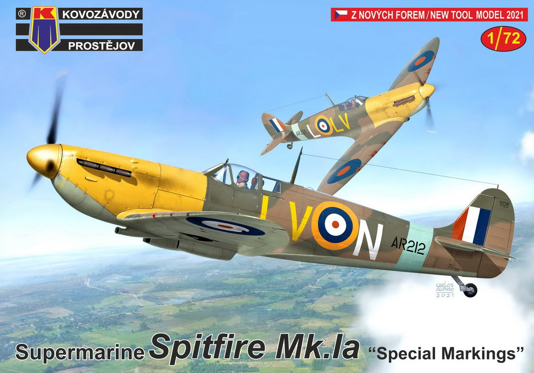 Kovozavody Prostejov 72276 1:72 Supermarine Spitfire Mk.IA 'Special Markings'