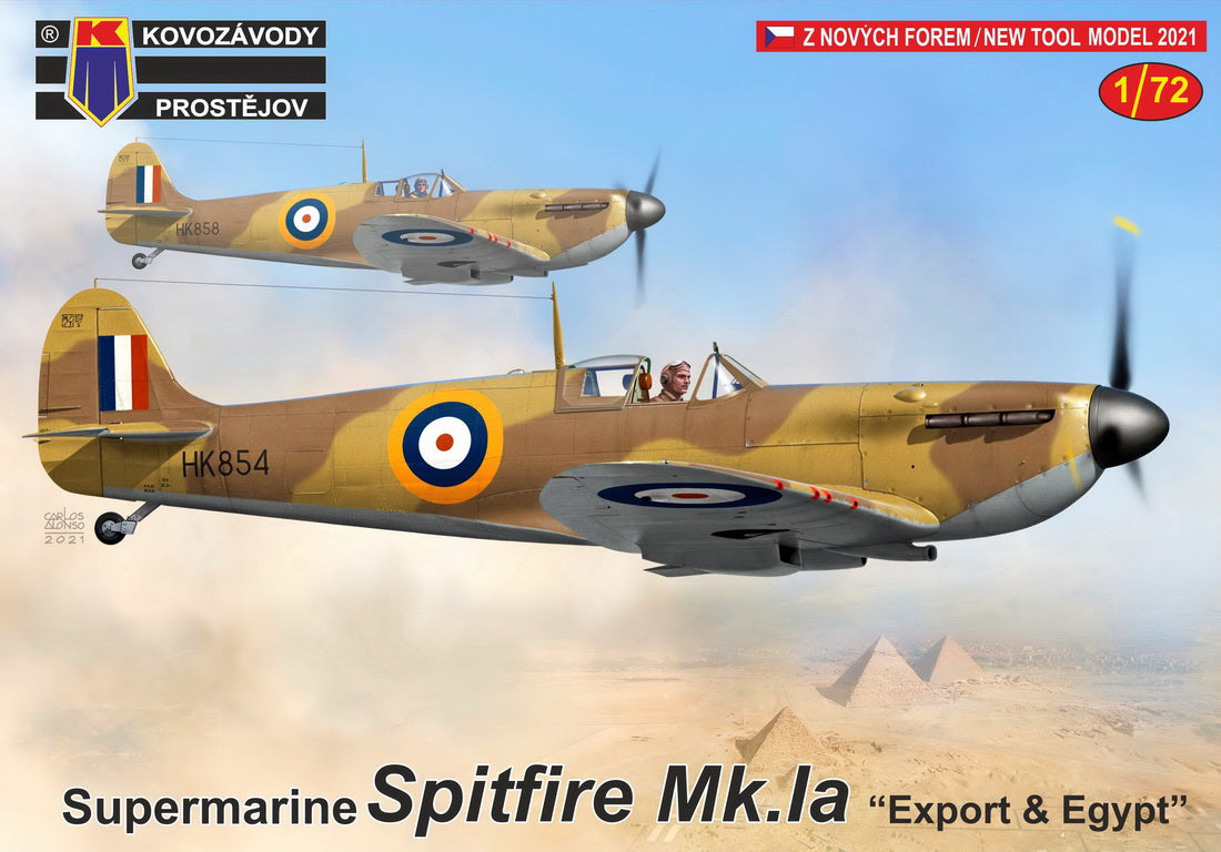 Kovozavody Prostejov 72277 1:72 Supermarine Spitfire Mk.IA 'Export & Egypt'