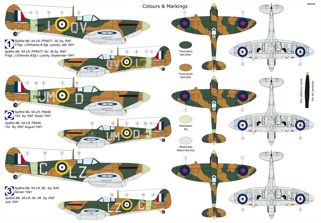 Kovozavody Prostejov 72305 1:72 Supermarine Spitfire Mk.IIA LR 'Long Range'