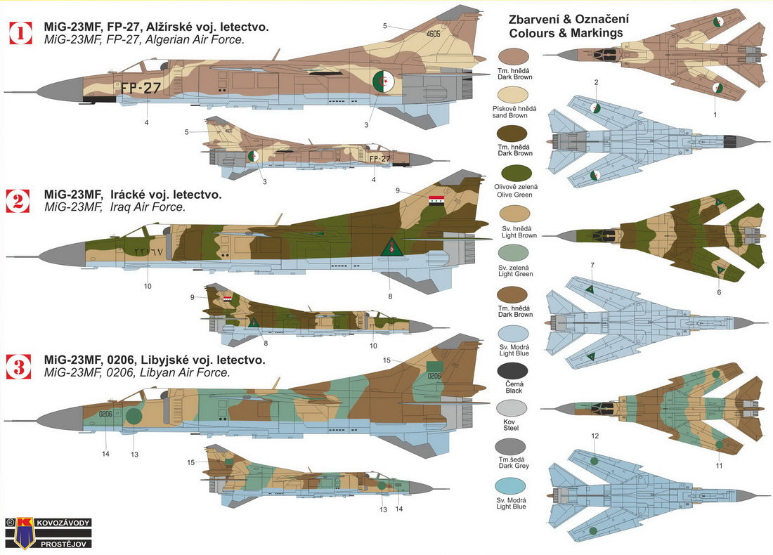 Kovozavody Prostejov 72309 1:72 Mikoyan MiG-23MF 'Arabian Floggers'