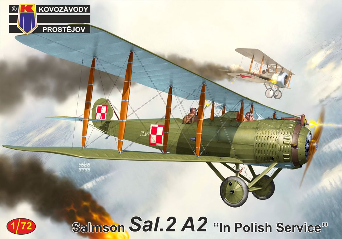Kovozavody Prostejov 72325 1:72 Salmson Sal.2A2 'In Polish Service' New Tool in 2022