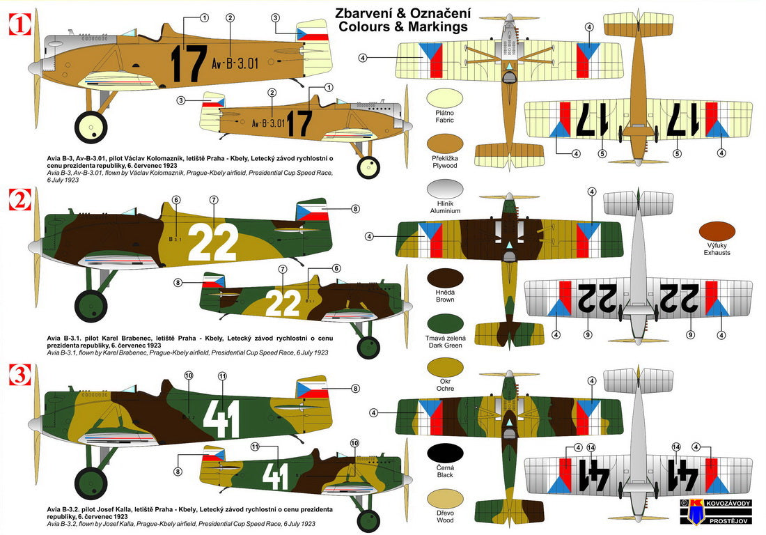 Kovozavody Prostejov 72342 1:72 Avia B-3 Bejk/Bull Ã¢Â€Â˜RacerÃŠÂ¼