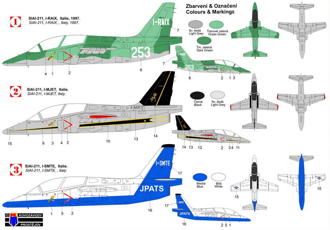 Kovozavody Prostejov 72346 1:72 SIAI S-211