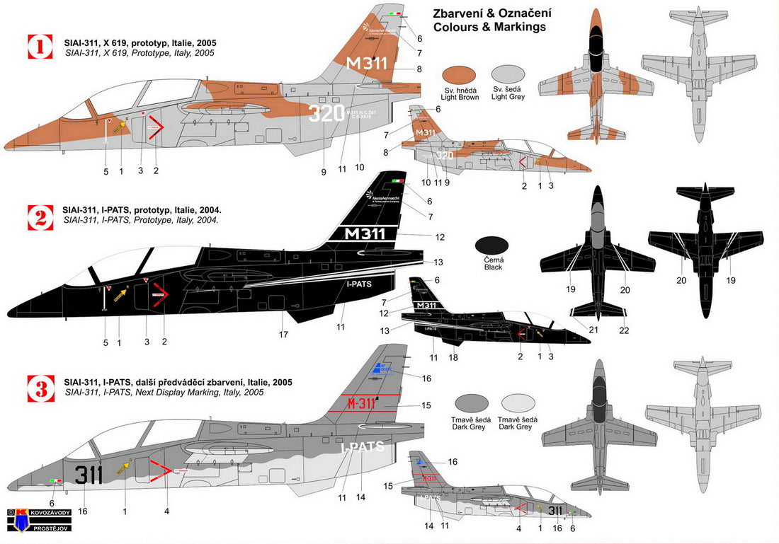 Kovozavody Prostejov 72348 1:72 SIAI M-311