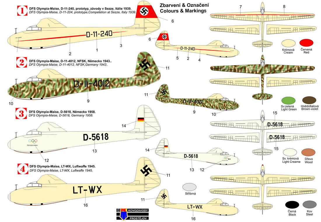 Kovozavody Prostejov 72354 1:72 DFS Olympia 'In German sky'