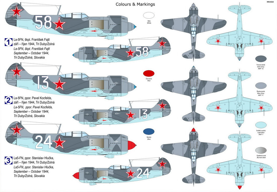 Kovozavody Prostejov 72359 1:72 Lavochkin La-5FN 'SNP'