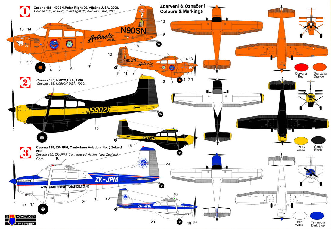 Kovozavody Prostejov 72366 1:72 Cessna C-185 Skywagon 'Special'