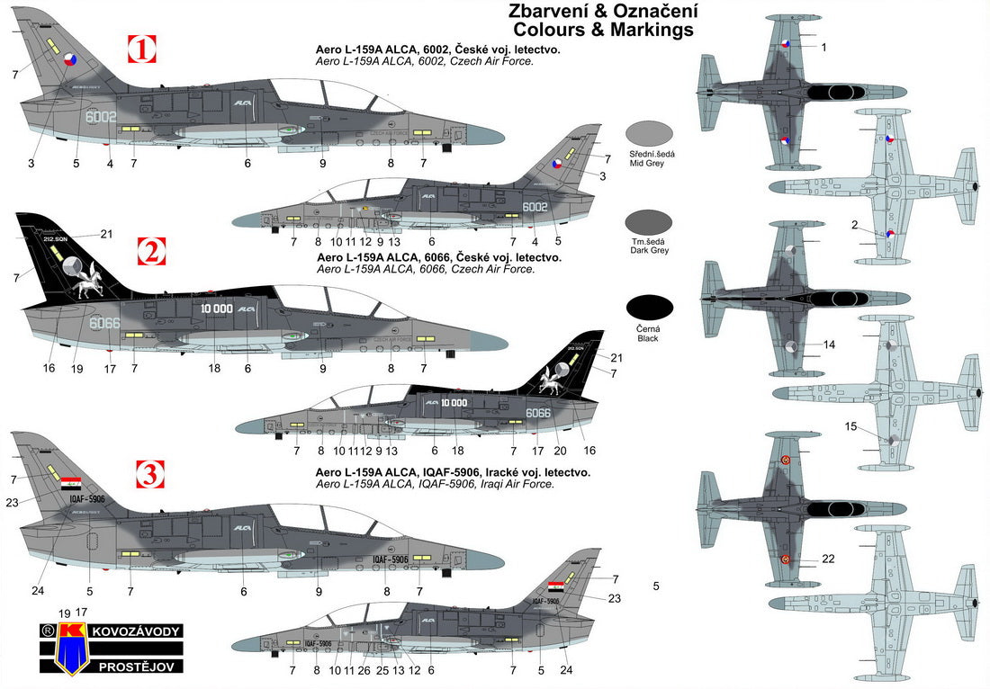 Kovozavody Prostejov 72387 1:72 Aero L-159A Alca