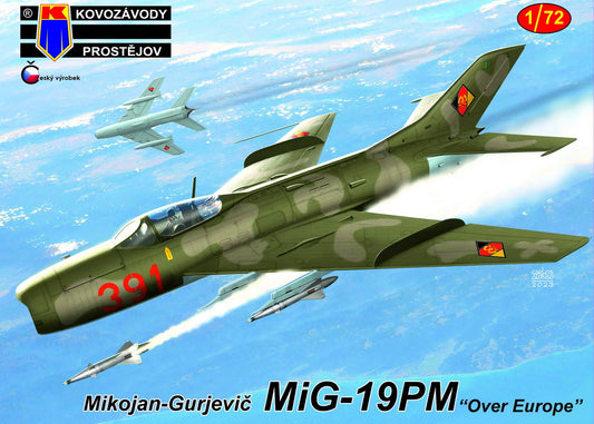 Kovozavody Prostejov 72389 1:72 Mikoyan MiG-19PM 'Over Europe'