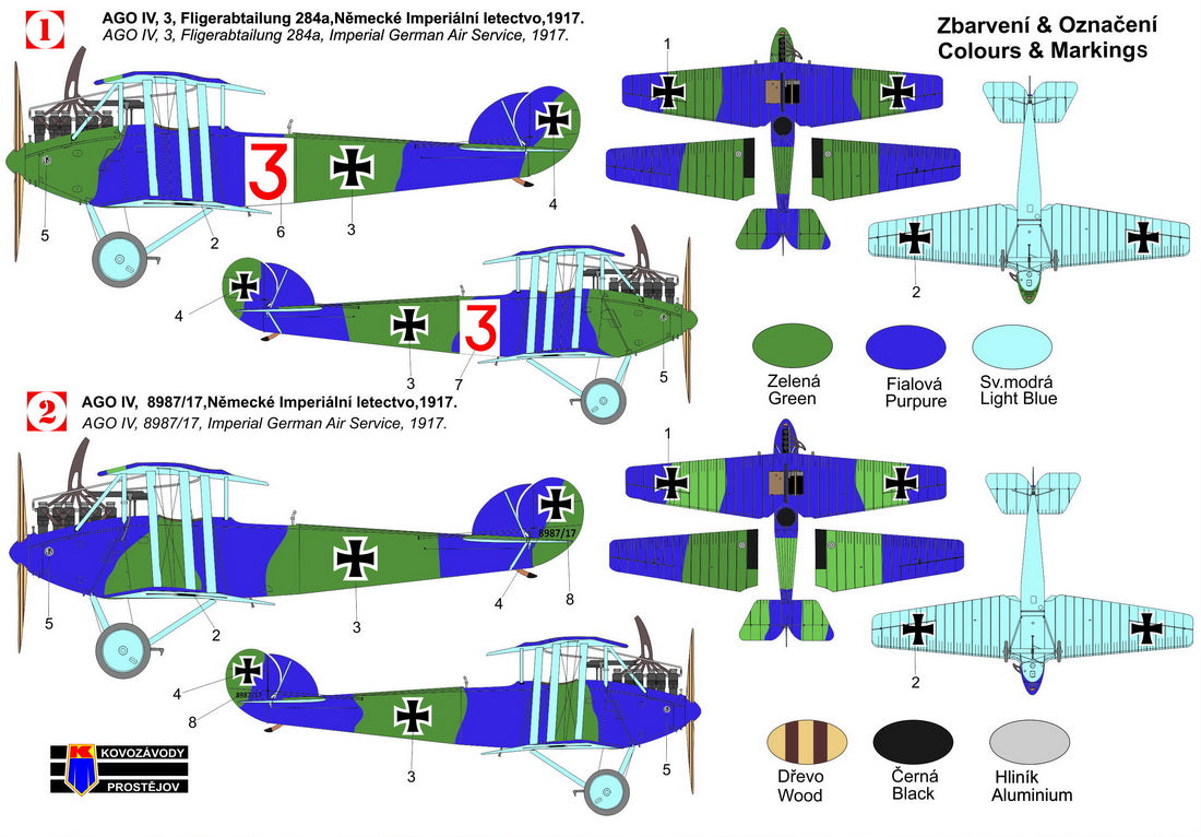 Kovozavody Prostejov 72395 1:72 AGO C.IV 'Late Camouflage'