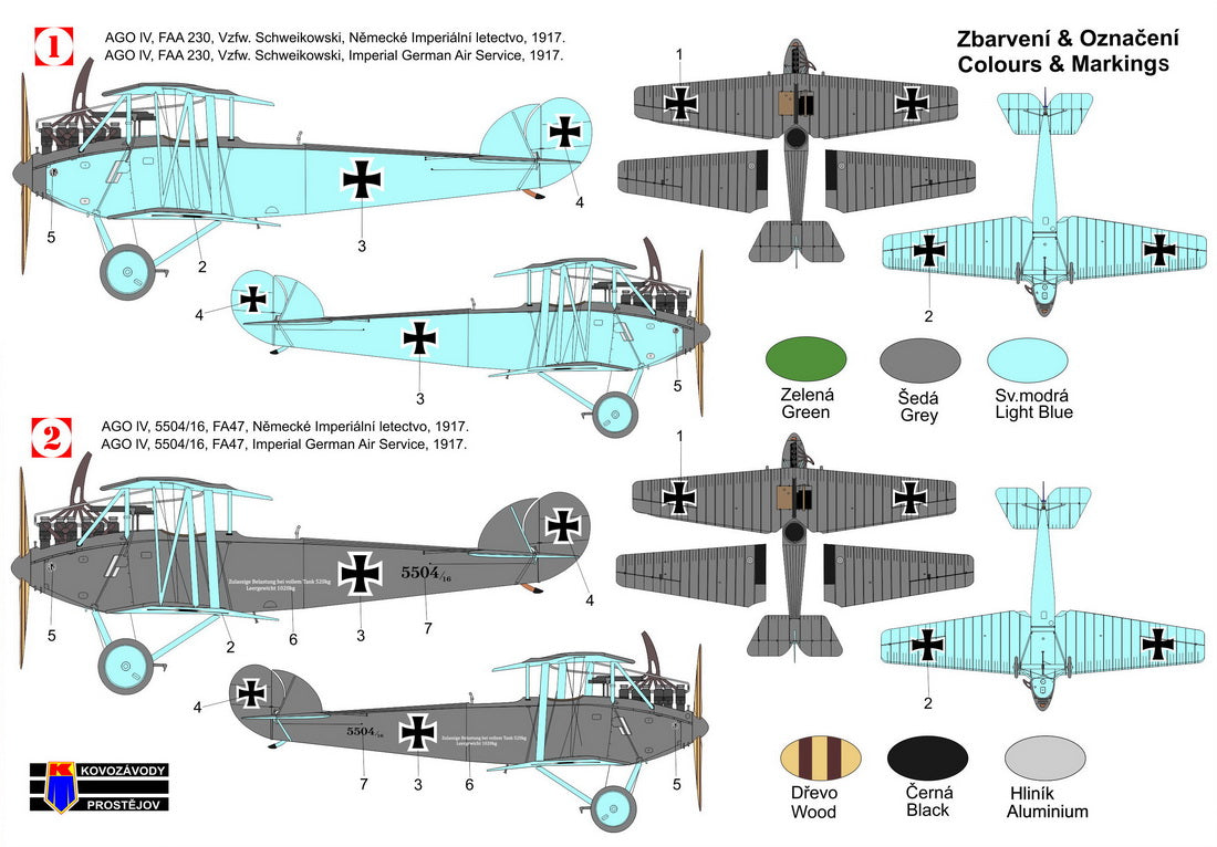 Kovozavody Prostejov 72396 1:72 AGO C.IV 'Grey Scheme'