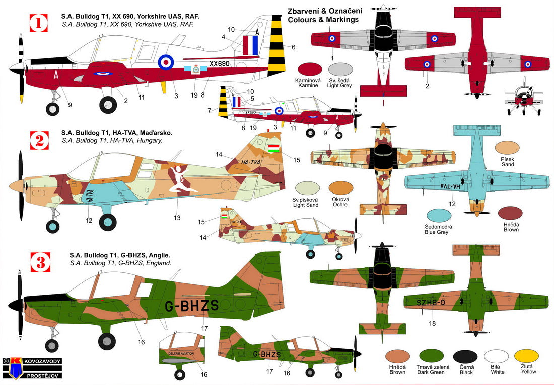 Kovozavody Prostejov 72399 1:72 S.A. Bulldog T.1