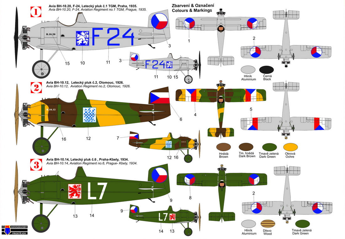 Kovozavody Prostejov 72422 1:72 Avia B-10 'Military'