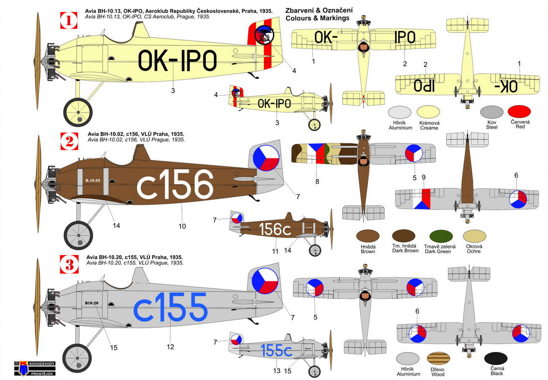 Kovozavody Prostejov 72428 1:72 Avia BH-10 'Special Markings'